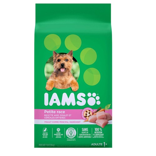 IAMS Dry Dog Food Small Breed Adult Chicken & Whole Grains 3.18 kg