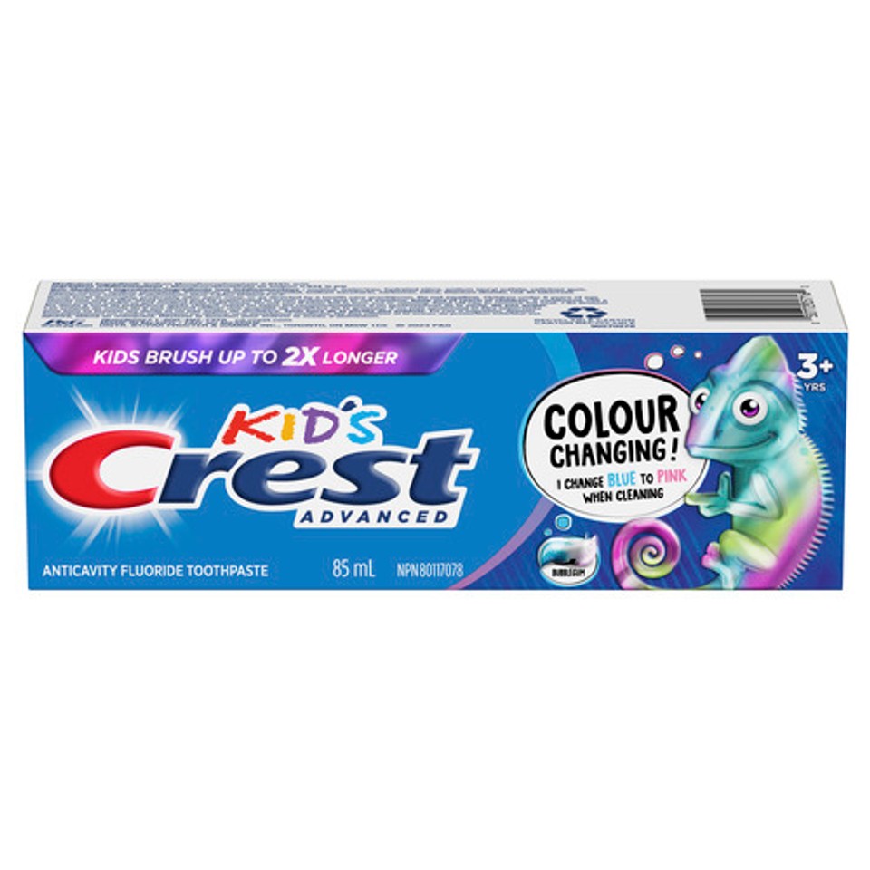 Change Color Toothpaste Crest Kid's Toothpaste Color Changing 85 ml - Voilà Online Groceries ...