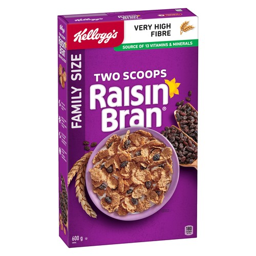 Kellogg's Original Cereal Raisin Bran 600 g