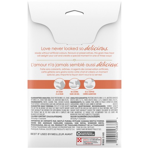 Fancy Feast Savoury Pure Naturals Cat Treats with Natural Salmon & Tuna 4 x 10 g