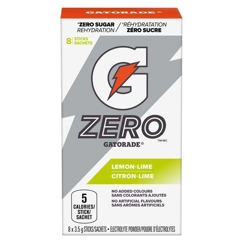 Gatorade Zero Sugar Electrolytes Powder Lemon-Lime 8 x 3.5 g