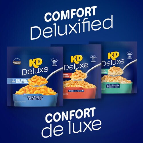 Kraft Dinner KD Deluxe Macaroni And Cheese Sharp Cheddar 349 g