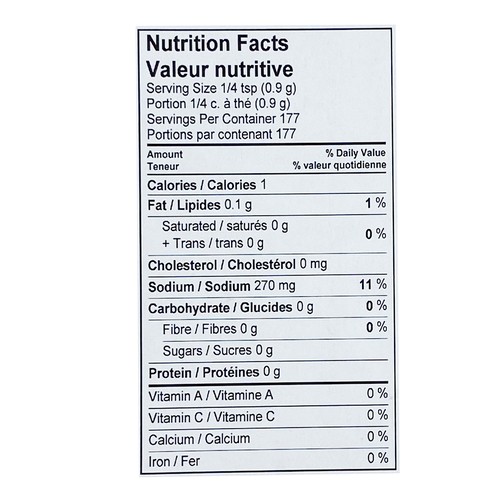 Les Aliments G. Dion Foods Gluten-Free Celery Salt 160 g