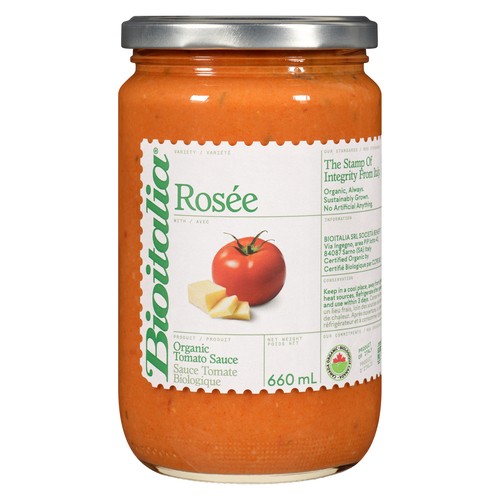 Bioitalia Organic Tomato Sauce Rose 660 ml