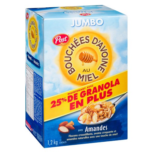Post Jumbo Honey Bunches Of Oats With Almonds 1.2 kg