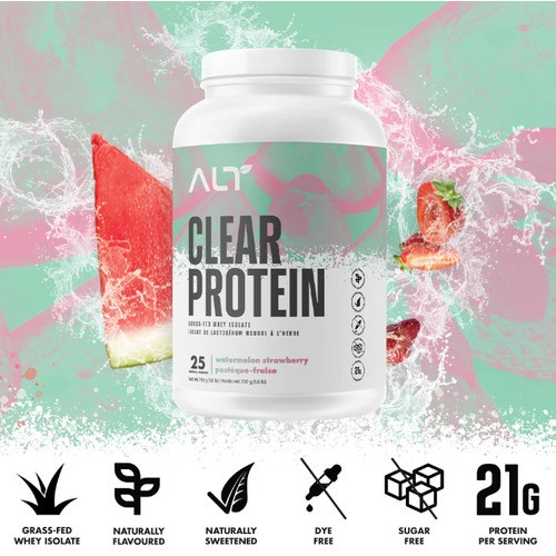 ALT Clear Protein Grass-fed Whey Isolate Watermelon Strawberry 730 g