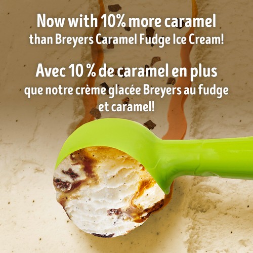 Breyers Kosher Certified Creamery Style Light Ice Cream Caramel Fudge 1.66 L