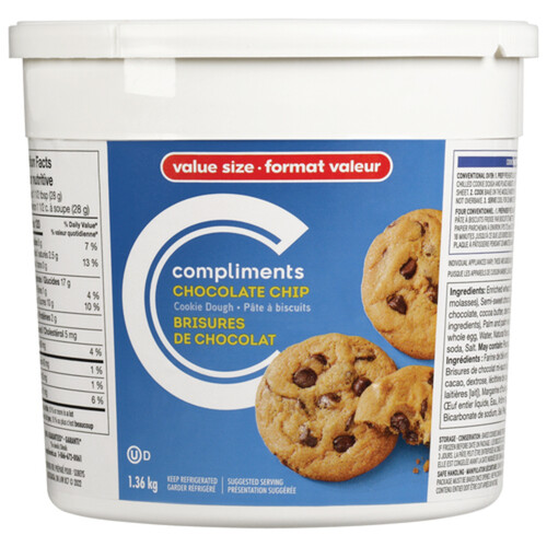 Compliments Cookie Dough Chocolate Chip 1.36 kg
