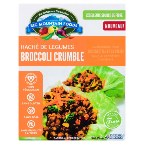 Big Mountain Veggie Ground Broccoli, Carrots & Celery 340 g