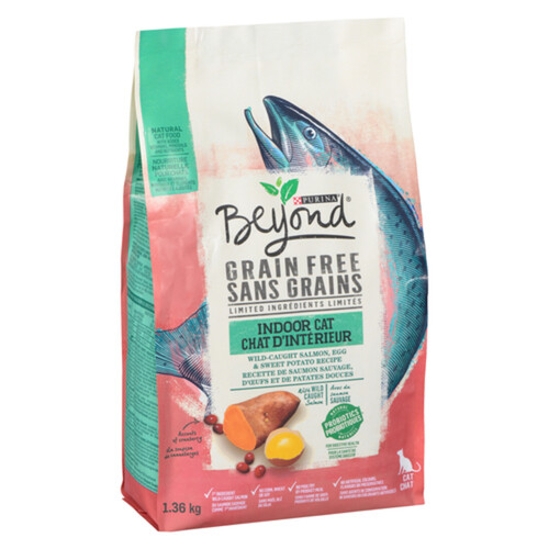 Beyond Grain Free Dry Cat Food Indoor Cat Wild Caught Salmon Egg 1.36 kg