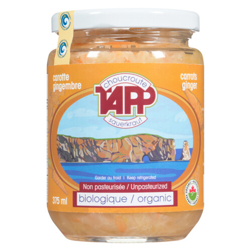 Tapp Organic Carrots Raw Sauerkraut 375 ml