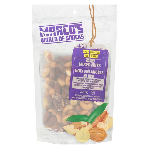 Marco's World Of Snacks Mixed Nuts Deluxe Salt Smacked 200 g