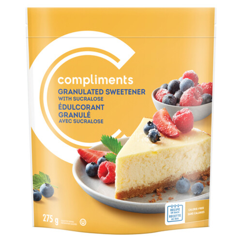 Compliments Granulated Sweetener With Sucralose 275 g