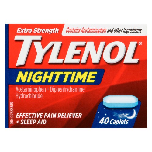 Tylenol Nighttime Extra Strength 40 Tablets 