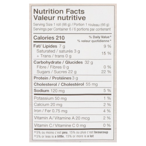 Top Dessert Junior Bakery Rolls Lemon Vanilla 397 g