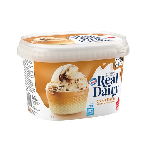 Nestlé Real Dairy Ice Cream Creme Brulee Ripple 1.5 L