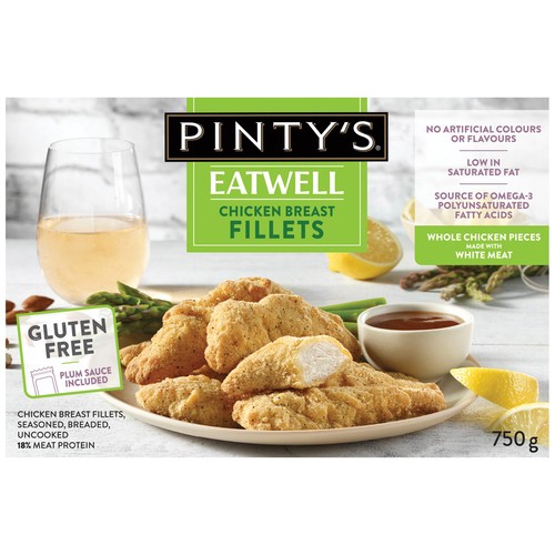 Pinty's Eatwell Frozen Chicken Breast Fillets 750 g