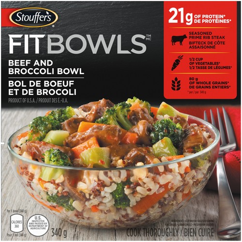 Stouffer's Fit Frozen Bowl Beef With Broccoli 340 g