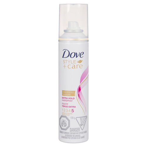 Dove Style+Care Hairspray Unscented Aerosol Extra Hold 198 gr