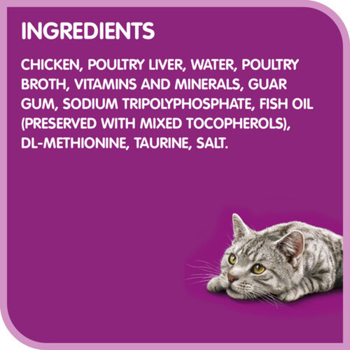 Whiskas Perfect Portions Wet Cat Food Paté Chicken & Liver 75 g