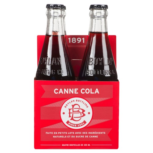 Boylan Soft Drink Cane Cola 4 x 355 ml (bottles)