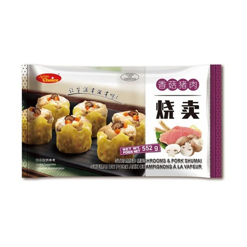 Asian Choice Frozen Steamed Shumai Dumplings Mushroom & Pork 552 g