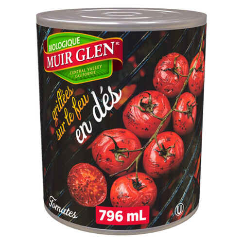 Muir Glen Organic Diced Tomatoes Fire Roasted 796 ml