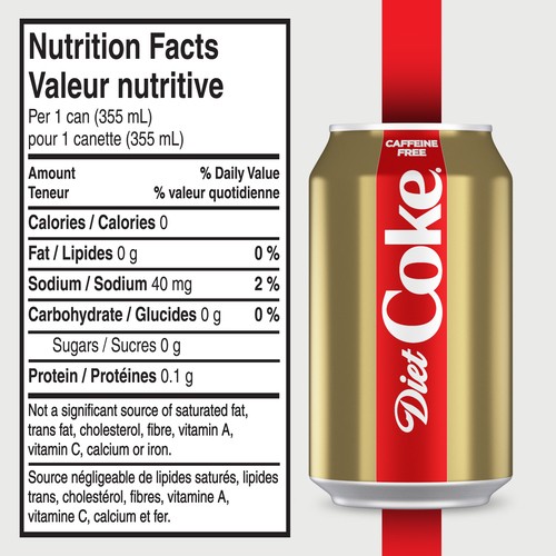 Diet Coke Caffeine-Free Soda Fridge Pack 12 x 355 ml (cans)