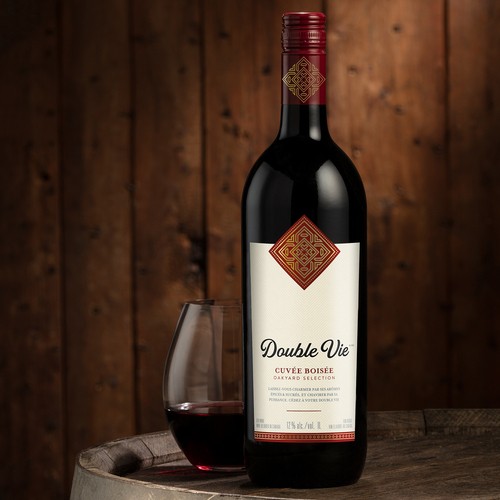 Double Vie Vie Red Wine 12% Alcohol Oakyard Selection 1 L (bottle)