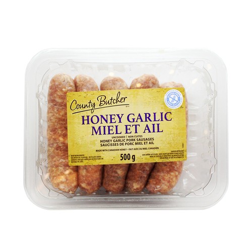 County Butcher Pork Sausage Honey Garlic 500 g