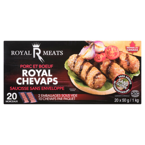 Royal Frozen pork & beef chevaps