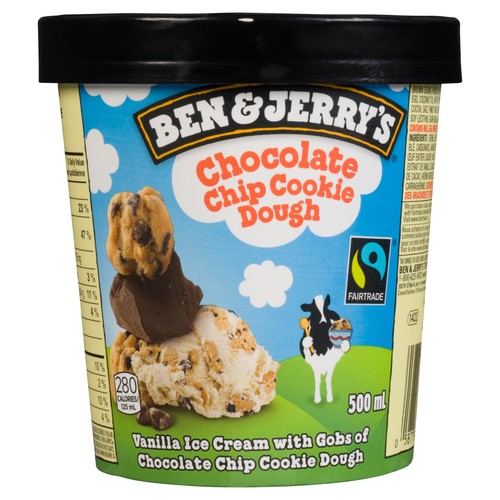 Ben & Jerry's Ice Cream Chocolate Chip Cookie Dough 500 ml