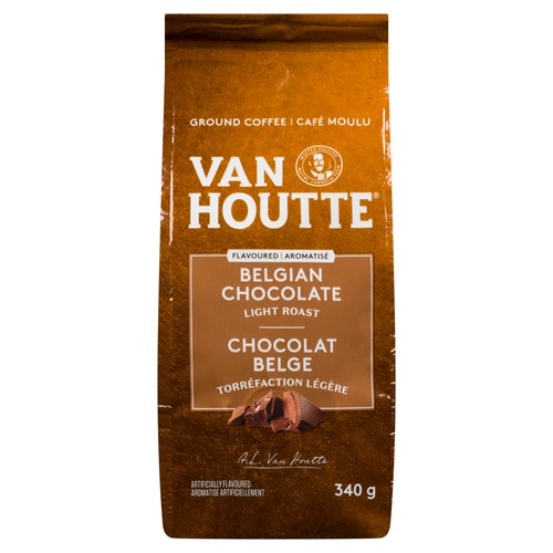 Van Houtte Ground Coffee Light Roast Belgian Chocolate 340 g