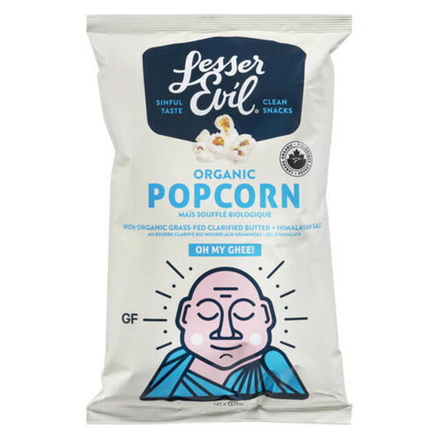 Lesser Evil Organic Popcorn Healthy Brands Oh My Ghee! 142 g Voilà