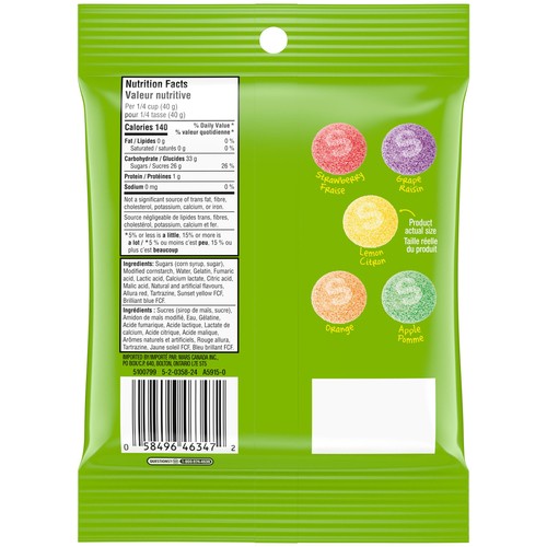 Skittles Gummies Candy Sour 130 g