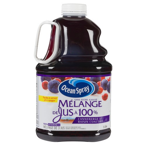 Ocean Spray 100% Juice Cranberry & Concord Grape 3 L