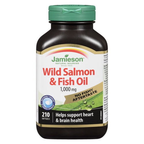 Jamieson Wild Salmon & Fish Oil Softgels 210 Count