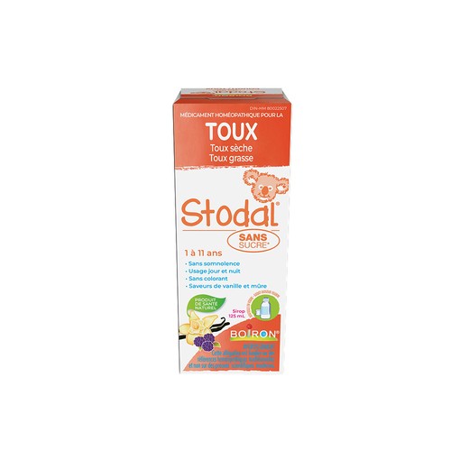 Boiron Stodal Sugar-Free Children Cough Syrup Vanilla & Blackberry 125 ml