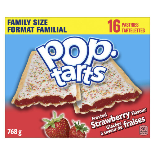 Kellogg's Pop Tarts Pastries Frosted Strawberry 768 g