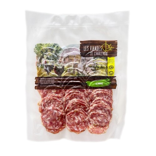 Charlevoix Organic Meats Slice Meat Pepper Enclo 100 g