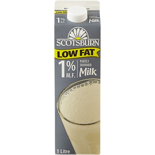 Scotsburn 1% Milk Partly Skimmed 1 L
