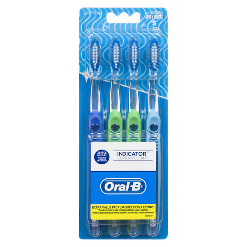 Oral-B Indicator Colour Collection Toothbrush Soft 4 Pack
