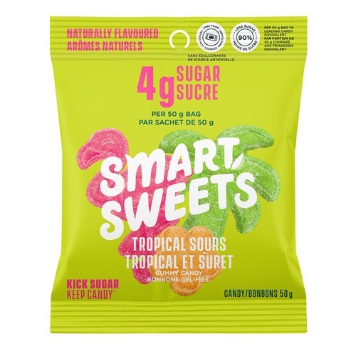 SmartSweets Candy Tropical Sours 50 g