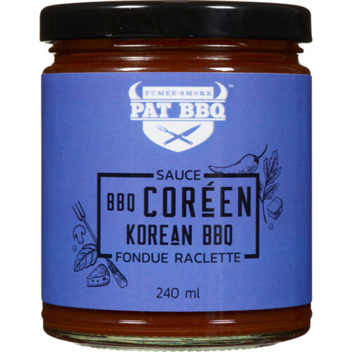 Pat BBQ Sauce Korean BBQ Fondue Raclette 240 ml