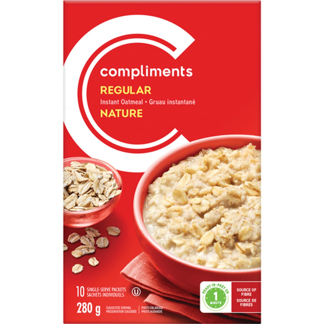 Compliments Instant Rice Compliments Instant Oatmeal Regular 280 g - Voilà Online Groceries & Offers