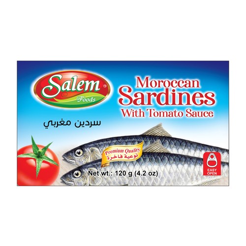 Salem Moroccan Sardines With Tomato Sauce 120 g
