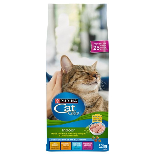 Cat Chow Dry Cat Food Indoor With Real Chicken 3.2 kg