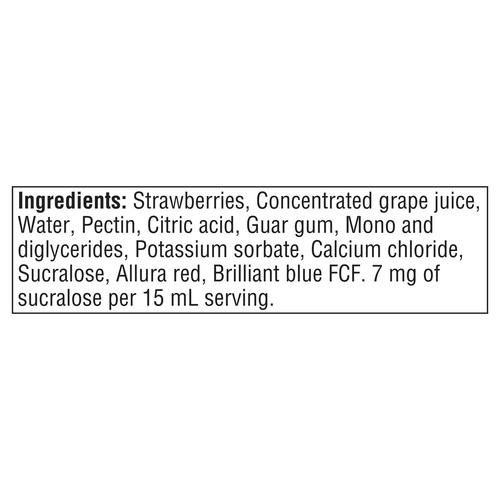 Smucker's No Sugar Added Jam Strawberry 310 ml