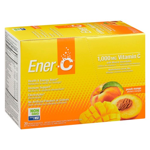 Ener-C Vitamin C Drink Mix Packets Peach Mango 30 Count