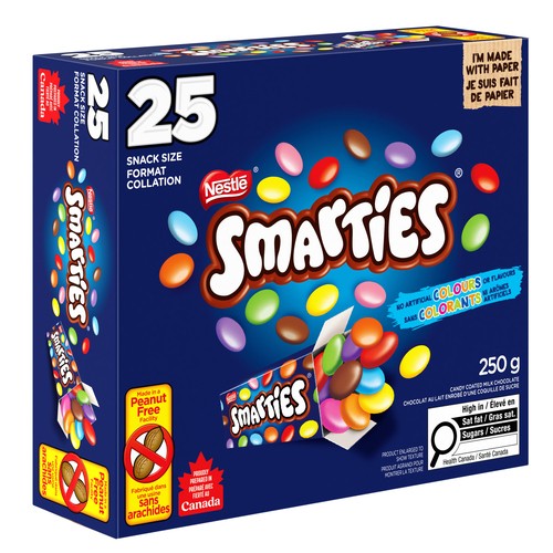 Smarties Peanut-Free Mini Chocolate Boxes 25 Count 250 g